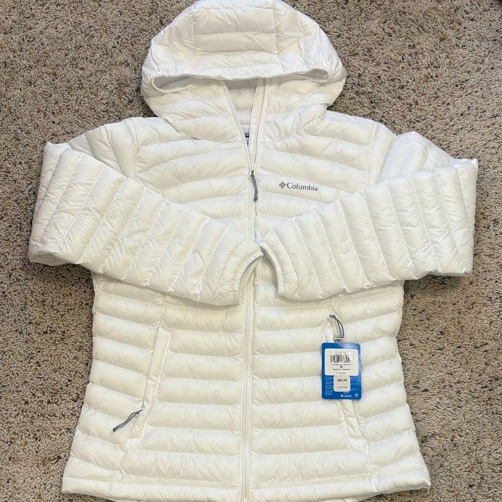 NWT Columbia White puffer